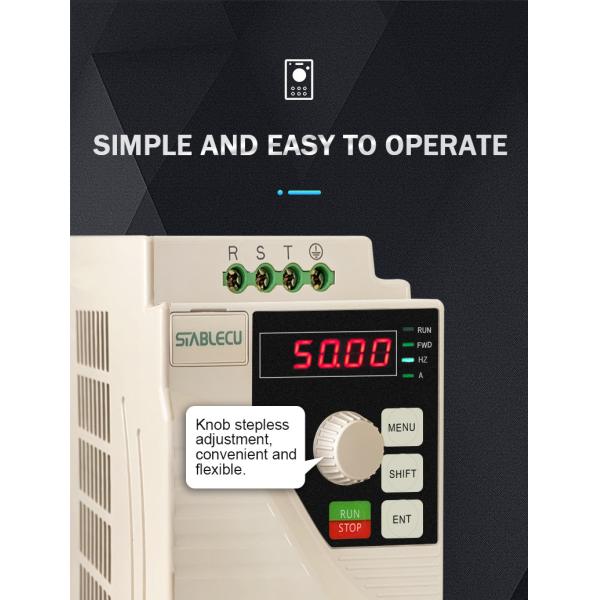 IP20 Micro Drive VFD , 220V Single Phase To 3 Phase VFD