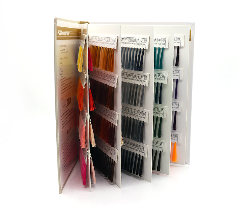 720 Colors Embroidery Thread Color Card Chart Sample Book Cone Material Transparent
