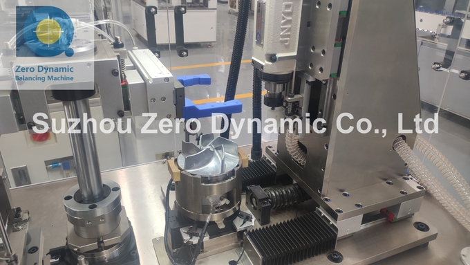 Two Station Vertical Power Tool Impeller Drilling Balancing Machine