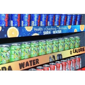 Indoor 1R1G1BCOB 14bit Shelf Digital Signage