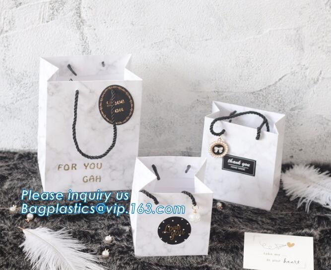 Customized Cut Printed Coated Paper Shopping Bag with Matt Lamination,rope handle custom logo printed white paper bag