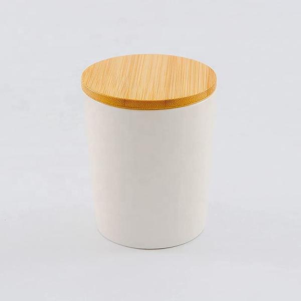 Luxury Ceramic Pottery Candle Vessels Empty Engraved Eco Friendly