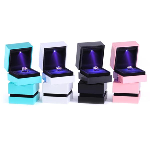 Custom Logo Printing Ring Gift Box , Personalized Paper Box For Ring Display