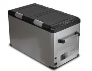 Non Slip Surface Portable Double Doors Mini Car Fridge Protect Lid With Drawstring.62L Double Temperature