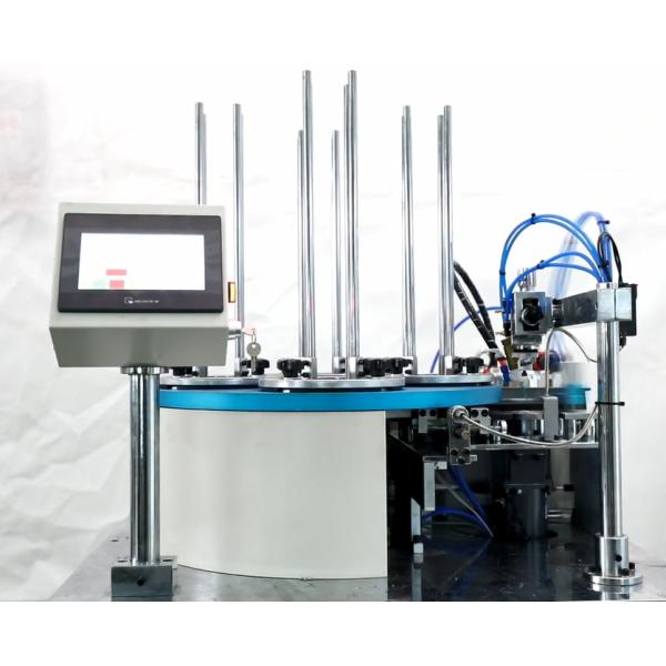 40PCS / min Oil Filter Making Machine Automatic Sealing Plate Glue Injection Machine