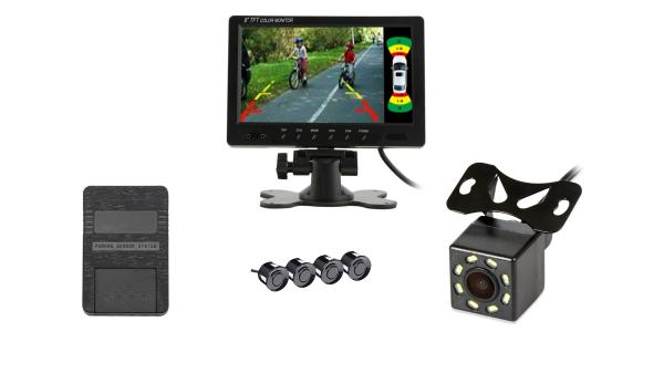 Quality 9" Blind Spot Car Parking Sensor System Dual Ways Video Input IP68 Waterproof for sale