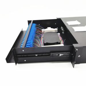 Data Center Application Fiber Optic ODF with 12-24 Core Scrack Mount Splicing Design