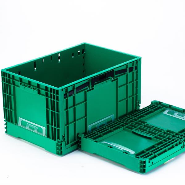 Quality Blue Folding Container Collapsible Plastic Crate for Versatile Storage Solutions for sale