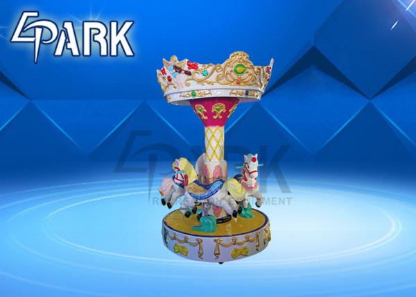 Quality Coin Operated Carousel Three Peoples Coin Pusher Game Machine for sale