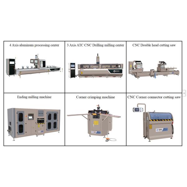3 Axis Aluminum Window Door Machine Aluminum Drilling Milling Machine
