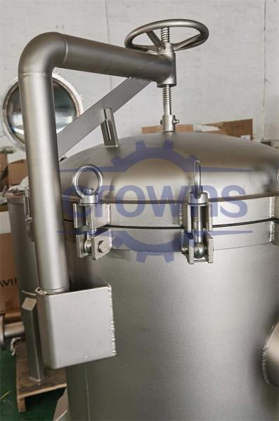 RO Water Treatment Equipment Food Grade 40" horizontal type Stainless Steel Multi Cartridge Filter Housing