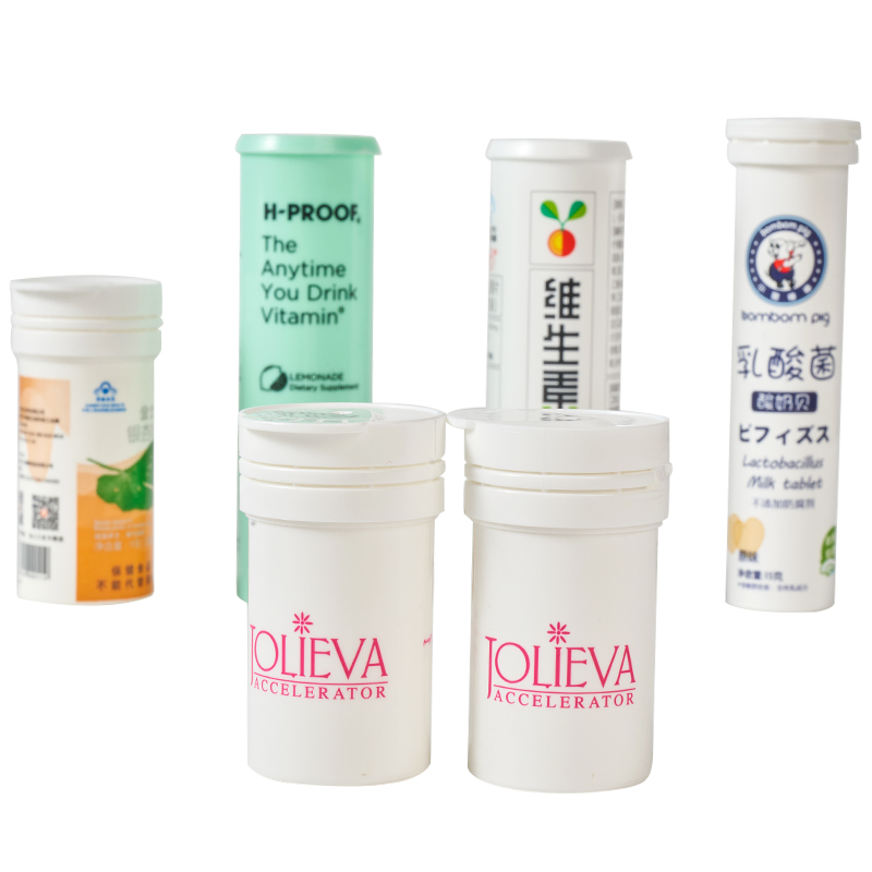 Multivitamin Vitamin C Private Label PP Effervescent Tablet Tube Bottle Lid As Picture