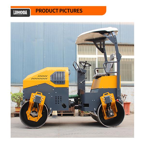 Hydraulic 3 Ton Water Cooled diesel Engine Ride on Road Roller Compactor with Diesel Engine