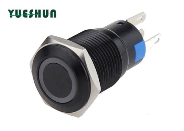 Quality Oxidized Aluminum Push Button Switch Anti Vandal 1NO 1NC Self Lock Silver Alloy for sale