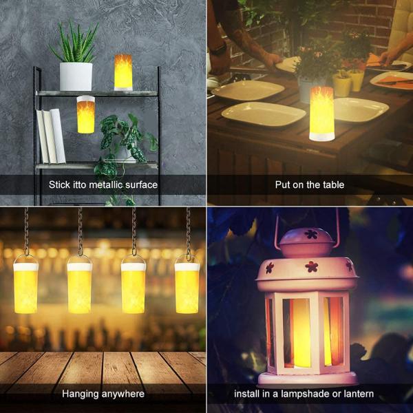 CE 1500K Magne Flicker Flame Night Light Bulbs With Remote Control