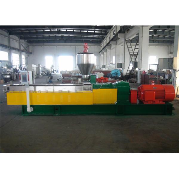 Horizontal PVC Pelletizing Machine High Torque Hot Cutting Twin Screw Extruder