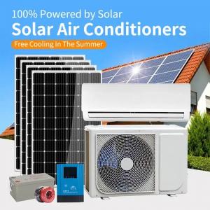 China 24000Btu Solar Room Air Conditioner Air Conditioner Inverter 12000 Btu Split Solar Split Solar Air Conditioner 12V 24V 48V wholesale