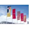 Buy cheap Eliminating Noise Advertising Flag Pole , Durable Stylish Commercial Flag Pole from wholesalers