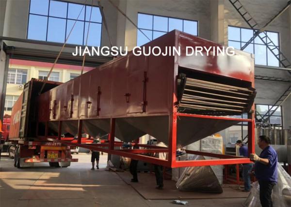 Conveyor Mesh Belt Hot Air Drying Machine Single Layer 2x10 Meter For Chilli