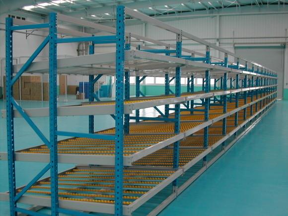 Quality Durable customized Carton flow rack , aluminum alloy roller storage racking system for sale