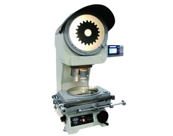 Quality Turret Three Lens Digital Measuring Vertical Profile Projector JT14 With 12" Screen for sale