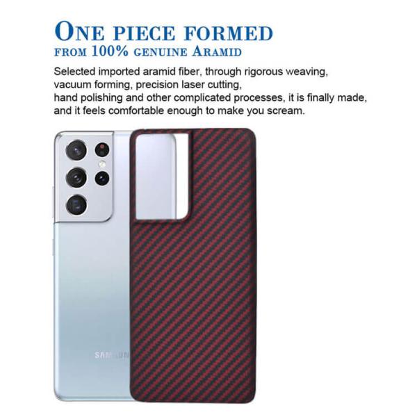 Aramid Fiber Phone Case For Samsung S21 Ultra Carbon Fiber Case