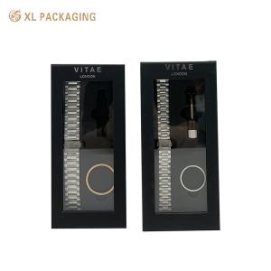 China OEM Customize Luxury Texture Paper Watch Gift Box With Instruction Manual Cards Rigid Boxes wholesale