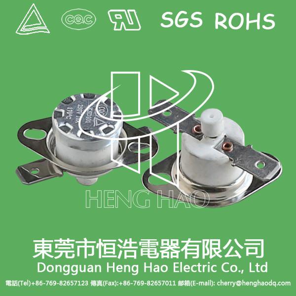Quality KSD301 mini bimetal thermal switch,KSD301 manual reset thermostat for sale