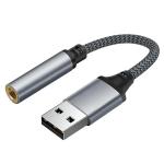 Audio Interface USB External Sound Card Microphone Earphone USB To 3.5MM Jack