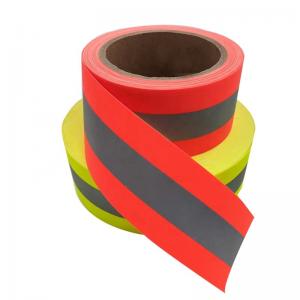 China Hi Vis Red Blue Heat Transfer Reflective Tape For Clothing Fireproof Reflective Tape wholesale