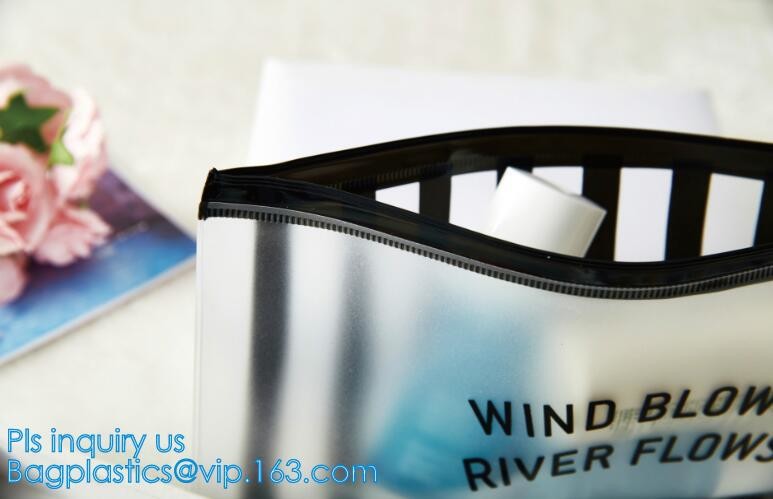 Custom waterproof pvc slider zipper wet bikini bag, zipper lock slider bag/resealable pvc slider zip poly bag, resealabl