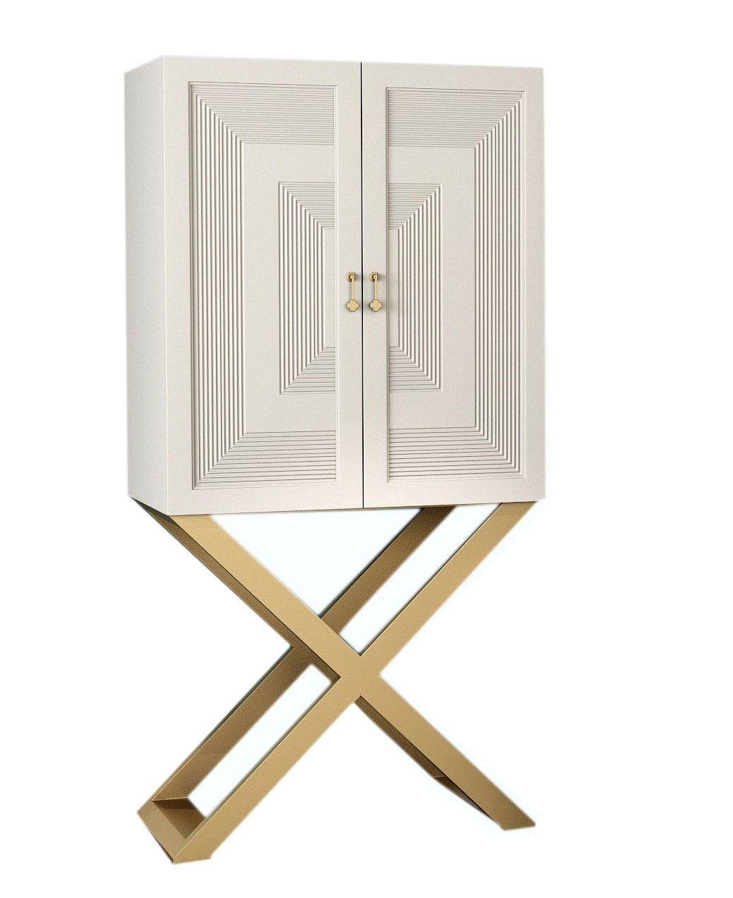 XT-8902 Light luxury stainless steel furniture study room desk with Solid wood bookcase cabinets