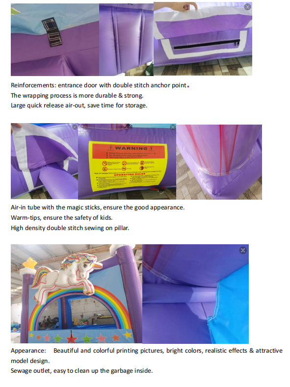 Inflatable Bouncy Castle for Kids CE/EN71/EN14960 Certified and Incidental Air Blower Included