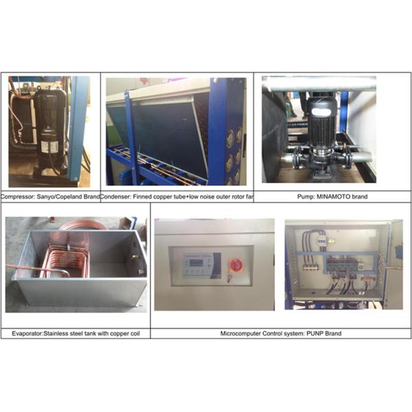 Mini Smaller Air Cooled Hermetic Scroll Glycol Chiller For Dairies