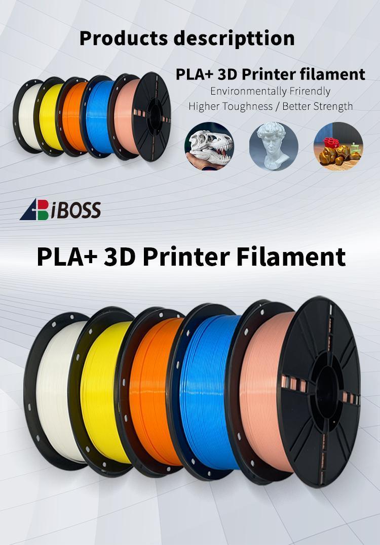 Iboss Professional PLA Plus 3D Printer Filament Bright Blue Toughness Enhanced