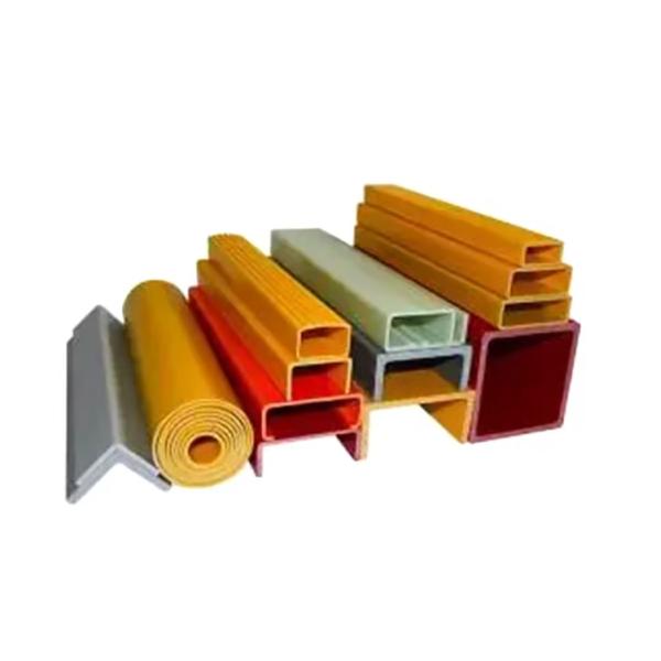 Pultruded Fiberglass Hollow Tubes Composite FRP Profiles Square Rectangular