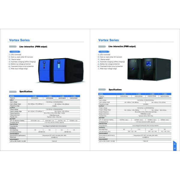 Line Interactive Dc Ups System Overload Short Circuit Protection 300VA 650VA 800VA