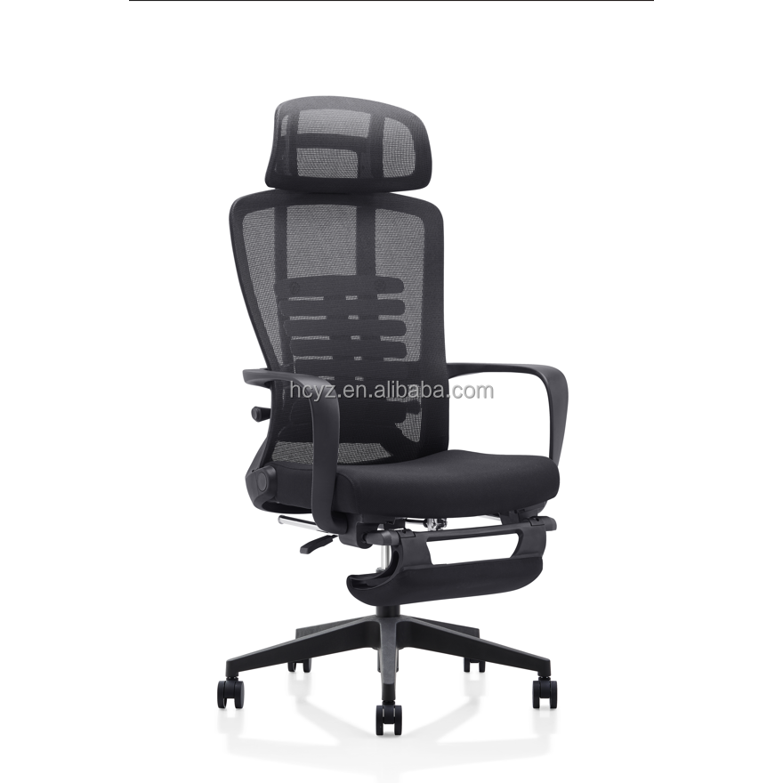 Modern Office Furniture Executive Ergonomic Chair with Adjustable Footrest and Swivel Base