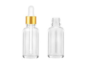 China Transparent Empty Essential Oil Bottles Large Mouth Bottleneck Design wholesale