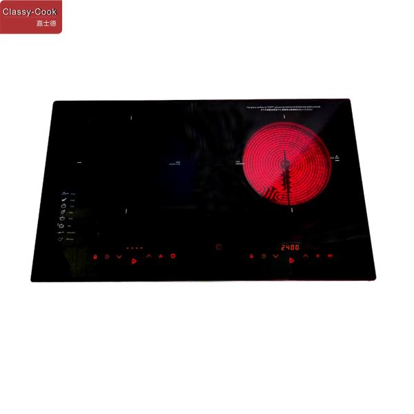 5200W 29" Two Ring Induction Hob With Touch Control Light