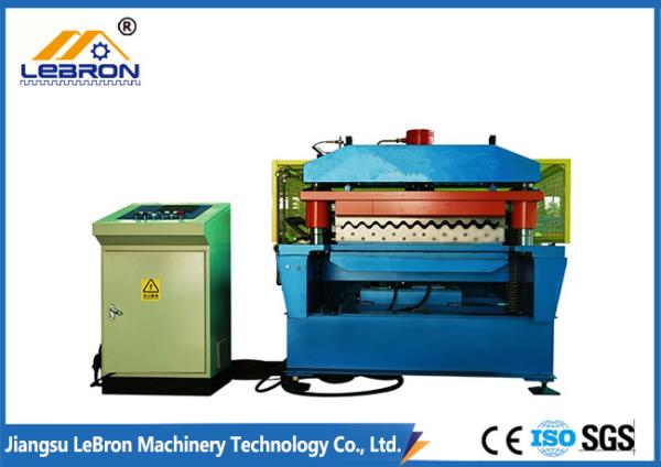 Quality Automatic Control Corrugated Sheet Roll Forming Machine Hydraulic Cut Main Power 7.5KW for sale