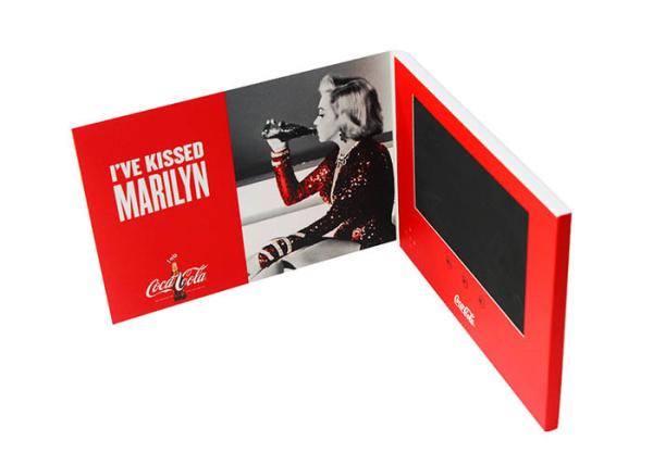 Quality USB Downlaoding LCD Invitation Card TFT Screen Invitation Card With Video for sale