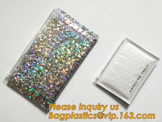 Flat Envelopes Zip lock Bubble Bag, Low Price Most Popular Bubble Slider Bag,Plastic PE Material Mailer Slider Air Ziplo