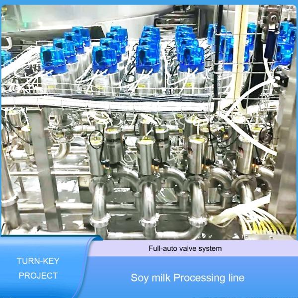 SUS304 PLC Automatic Control Soy Milk Production Machine PET Hot Filling Sterilizer