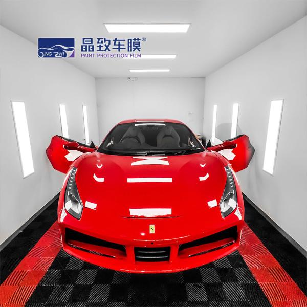 Quality Anti Scratch Heatproof PPF Color Wrap , Glossy Metallic Vampire Red Vinyl Wrap for sale