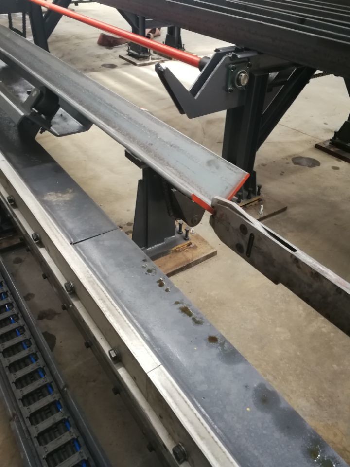 High Speed CNC Angle Punching Marking Cutting Machine , CNC Angle Drilling Machine Line