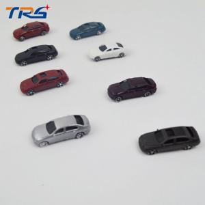 China 1:150 scale ABS plastic 3x1x0.9cm model colorful car for model building material or toys wholesale