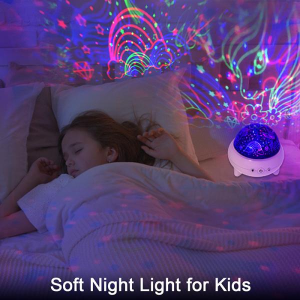RGB Dinosaur Unicorn Star Projector Night Light Rotatable Multipurpose