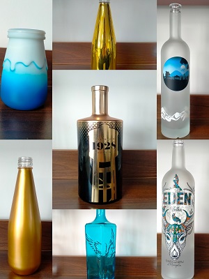 Liquor Clear Custom Empty Glass Bottle 375ml 500ml 750ml Healthy