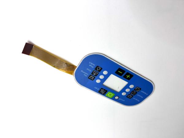 Texture Coating 1x3 Matrix Membrane Switch Connectors With Perimeter Emboss All